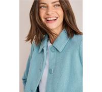 Wolljacke CECIL, Damen, Gr. XXL (46), strong mint, Web, Obermaterial: 100% Polyester, unifarben, casual, regular fit taillenbedeckt, Langarm Manschette, Jacken, in Woll-Optik (46292042-XXL) strong min