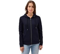 Sweatjacke CECIL, Damen, Gr. L42, urban dunkelblau, Sweatware, 97% Baumwolle, 3% Elasthan, unifarben, comfort fit normal, ohne Ausschnitt, Bündchen, Sweatjacken, mit Kapuze (36364815-L) urban dunkelbl