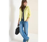 Cecil Damen Jacke mit Strukturmix und Kapuze in Gelb, Gr: XL