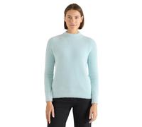 Stehkragenpullover CECIL, Damen, Gr. XXL (46), light foam blau, Strick, Obermaterial: 80% Polyester, 20% Baumwolle, unifarben, lässig geschnitten hüftbedeckend, Rundhals, Pullover Stehkragenpullover (