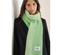 Cecil Damen Jacquard Schal in Grün, Gr: One size