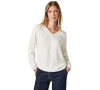 CECIL Damen B345134 Jaquard-Bluse, Vanilla White, M EU