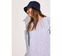 Cecil Damen Jaquard-Struktur-Shirt in Weiß, Gr: XXL