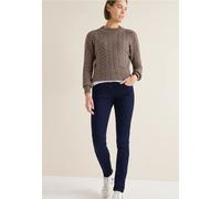 Skinny-fit-Jeans CECIL "Style VICKY", Damen, Gr. 28, Länge 32, blau schwarz used wash, Denim/Jeans, Obermaterial: 67% Baumwolle, 31% Polyester, 2% Elasthan. Futter: 52% Polyester, 48% Baumwolle, unifa