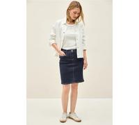 CECIL Damen B361754 Jeansrock Look, Rinsed Wash, 31W