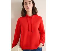 Kapuzensweatshirt CECIL, Damen, Gr. M (40), pumkin orange, Sweatware, Obermaterial: 54% Polyester, 46% Baumwolle. Futter: 50% Baumwolle, 50% Polyester, unifarben, lässig geschnitten hüftbedeckend, Run