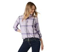 Cecil Damen Karierte Bluse in Lila, Gr: XXL