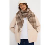 Cecil Damen Kariertes Dreieckstuch in Braun, Gr: One size