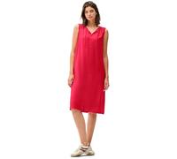 Cecil Damen Midikleid B144550 – unifarben Glazed Apple Rot, 88% Viskose/12% Nylon, XS