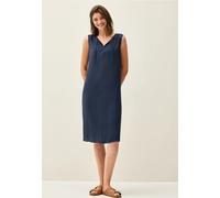 CECIL Damen B144550 Kleid in Unifarbe, Urban Navy Blue, L