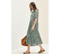 CECIL Damen B144417 Kleid mit Volants, Balmy Khaki, XL