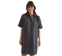 Blusenkleid CECIL, Damen, Gr. L (42), US-Größen, volcanic grau, Stoff, 100% Leinen, unifarben, normal knielang, ohne Ausschnitt, abgesteppt, Kleider Blusenkleid, aus Leinen (49781835-L) volcanic grau