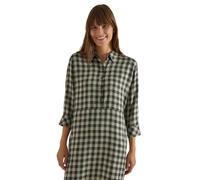 Sommerkleid CECIL, Damen, Gr. L (42), US-Größen, grün (khaki), Stoff, 100% Viskose, kariert, normal knieumspielend, V-Ausschnitt, Bündchen, Kleider Sommerkleid, aus Viskose (50868551-L) khaki