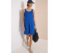 Cecil Damen Knielanges Kleid mit Knotendetail in Blau, Gr: 3XL