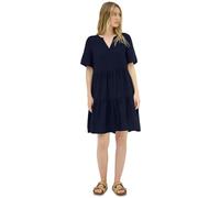 CECIL Damen B144594 Knielanges Volant-Kleid, Urban Navy Blue, XS