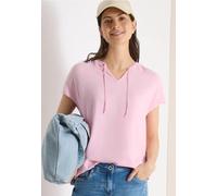 Cecil Damen Kurzarm Bluse mit Strukturmix in Rosa, Gr: XL