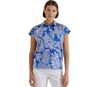Kurzarmbluse CECIL, Damen, Gr. XL (44), surf blau, Web, 100% Baumwolle, gemustert, normal normal, Rundhals, abgesteppt, Blusen, aus reiner Baumwolle (41255256-XL) surf blau