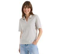 Cecil Damen Kurzarm Poloshirt mit Streifen in Rot, Gr: L