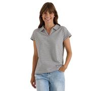 Kurzarm Poloshirt mit Streifenstruktur