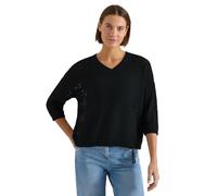 Cecil - Kurzarm Pullover im Crochet-Look palm breeze green - Gr. - L