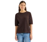 Cecil - Halbarm-Pullover mit Struktur braun - Gr. - M