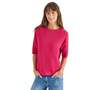 Cecil Damen Kurzarm-Pullover mit Struktur Pink Größe L