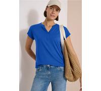 Cecil Damen Kurzarm Shirt im Tunika-Look in Blau, Gr: XS