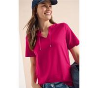 Tunikashirt CECIL, Damen, Gr. M (40), beetroot pink, Web, 100% Baumwolle, unifarben, comfort fit normal, Rundhals, abgesteppt, Shirts, im Tunika-Style (73536839-M) beetroot pink
