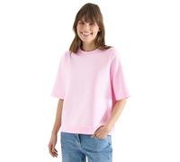Cecil Damen Kurzarm Sweatshirt im Garment dye Look in Rosa, Gr: L