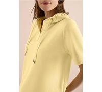 Cecil Damen Kurzarm Sweatshirt mit Kapuze in Gelb, Gr: XXL