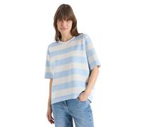 Cecil Damen Kurzarm Sweatshirt mit Streifen