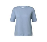 Cecil Sweatshirt Damen Kurzarm Rundhals L (42) Mountainblau 48/45/7 Viskose/Polyester/Elasthan
