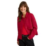 Kurzjacke CECIL, Damen, Gr. XXL (46), rot (granita rot), Stoff, Obermaterial: 93% Polyester, 7% Elasthan; Futter: 100% Polyester, unifarben, casual, normal kurz, V-Ausschnitt, Langarm Bündchen, Jacken