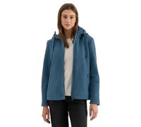 Fellimitatjacke CECIL, Damen, Gr. XL (44), beige (moonstone blau), Stoff, Obermaterial: 100% Polyester; Futter: 100% Polyester, unifarben, normal normal, ohne Ausschnitt, abgesteppt, Jacken, mit Kapuz