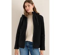 Cecil Damen Kurze Wolloptik-Jacke in Schwarz, Gr: S
