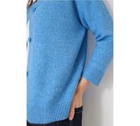 Cecil - Kurzer Cardigan fountain blue melange - Gr. - XXL