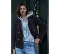 CECIL Damen B212459 Kurzer Scuba-Trenchcoat, universal Blue, XXL