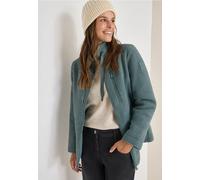 Cecil Damen Kuschelige Jacke mit Details in Grün, Gr: XS