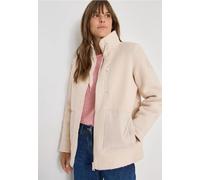 Fellimitatjacke CECIL, Damen, Gr. XXL (46), teddy vanilleweiß, Stoff, Obermaterial: 100% Polyester; Softshell: 100% Polyester; Futter: 100% Polyester, unifarben, normal normal, hoch geschlossener Auss