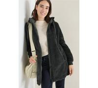 Cecil Damen Kuscheliger Teddy-Mantel in Grün, Gr: XXL