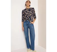 Cecil Damen Kuscheliges Leo Shirt in Blau, Gr: XS