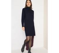 Cecil Damen Kuscheliges Rollkragenkleid in Blau, Gr: S