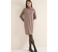 CECIL Kuscheliges Rollkragen Kleid Chocolate Mousse Melange L