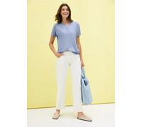 CECIL Damen 3227614 Lässiges Shirt im Tunika Look, Mountain Blue, XXL