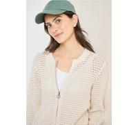 Cecil Damen Langarm Cardigan in Crochet-Optik