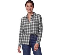 Klassische Bluse CECIL, Damen, Gr. L (42), grau (vanilleweiß), Web, 100% Baumwolle, kariert, normal normal, V-Ausschnitt, abgesteppt, Blusen Bluse, mit Karomuster (34685944-L) vanilleweiß