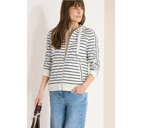 Cecil Damen Langarm Sweatjacke mit Kapuze in Blau, Gr: M