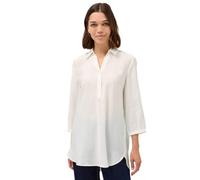 Cecil - Lange Bluse in Unifarbe weiß - Gr. - L