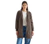 Langjacke CECIL, Damen, Gr. M (40), mocha taupe, Obermaterial: 100% Polyester. Futter: 100% Polyester, unifarben, bequem ca. Mitte Oberschenkel, Strickbündchen, Jacken Langjacke, mit Reißverschlusstas