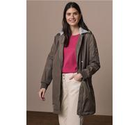Langjacke CECIL, Damen, Gr. M (40), mocha taupe, Obermaterial: 100% Polyester. Futter: 100% Polyester, unifarben, bequem ca. Mitte Oberschenkel, Strickbündchen, Jacken Langjacke, mit Reißverschlusstas